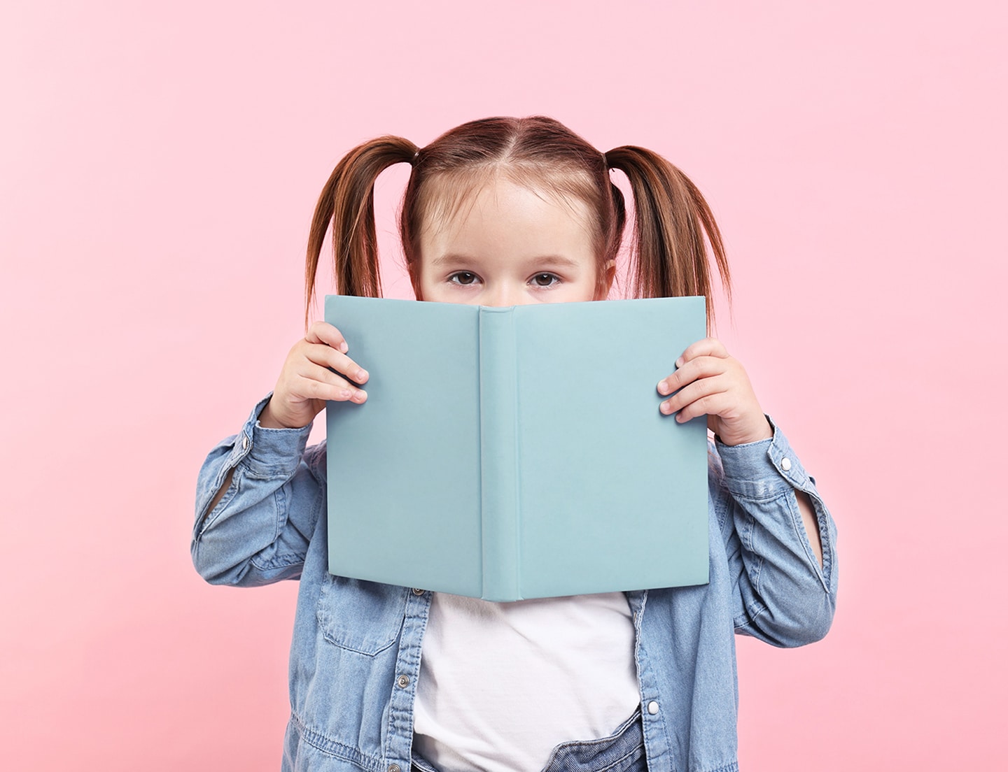 Slider girl with book
